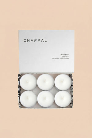 Tealight Mum Beyaz 6 Adet üçüncü görsel - Chappal